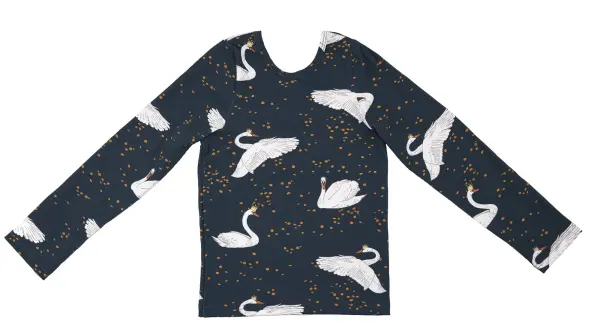 LONGSLEEVE- NAVY SWANS