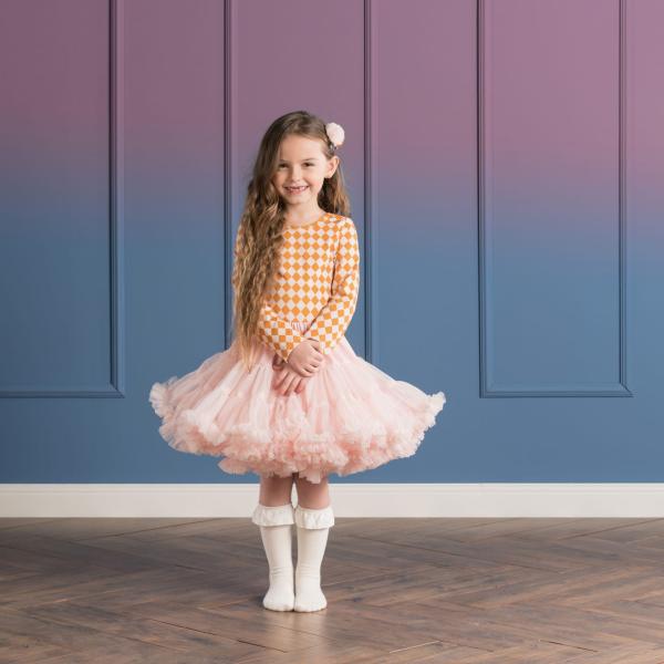 LONGSLEEVE- CARMEL LIGHT PINK DIAMONDS