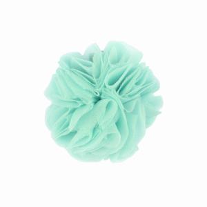 Hairclip with tulle ball- Aqua
