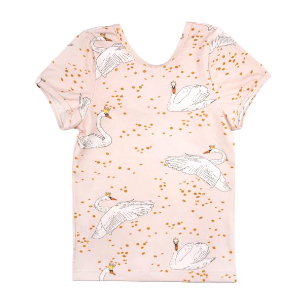 SHORTSLEEVE- PINK SWANS